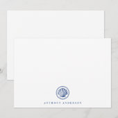 Carte de correspondance de la marine nautique (Devant / Derrière)