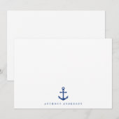 Carte de correspondance de la marine nautique (Devant / Derrière)