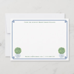 Carte De Correspondance De la part de   Papeterie personnalisée classique