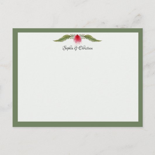 Carte de correspondance de mariage sur le thème de (Devant)