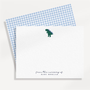 Carte de correspondance de nurserie Petit Dinosaur