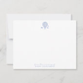 Carte de correspondance de nursery en vichy bleu a (Devant)