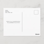 Carte de correspondance de site web de mariage ave (Dos)