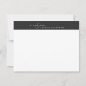 Carte de correspondance de style logo minimaliste (Devant)