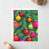 Carte De Correspondance Deck the Halls (Devant/Arrière en situation)