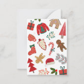 Carte De Correspondance Décor de Noël (Dos)