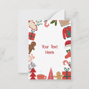 Carte De Correspondance Décor de Noël