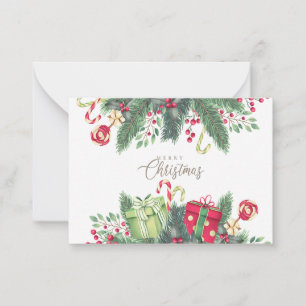 Carte De Correspondance Décoration cadeau de Noël