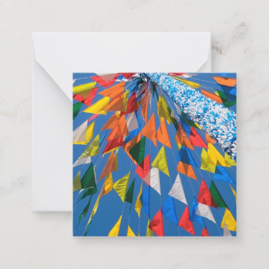 Carte De Correspondance Décoration de drapeau triangulaire (Devant)