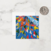 Carte De Correspondance Décoration de drapeau triangulaire (Devant/Arrière en situation)
