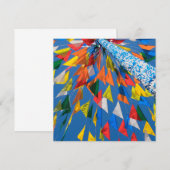 Carte De Correspondance Décoration de drapeaux triangulaires (Devant / Derrière)