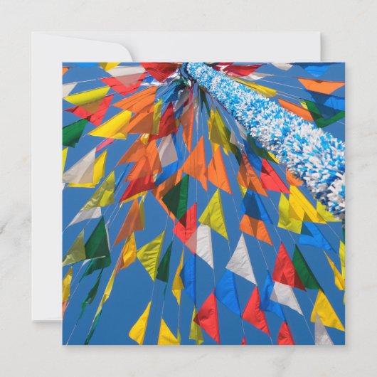 Carte De Correspondance Décoration de drapeaux triangulaires (Devant)