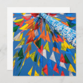 Carte De Correspondance Décoration du drapeau triangle (Devant / Derrière)