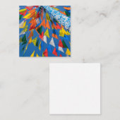 Carte De Correspondance Décoration du drapeau triangle (Devant / Derrière)