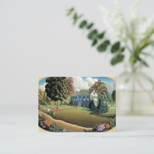 Carte De Correspondance Décoration surmante par Grant Wood