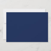 Carte De Correspondance Deep Navy Gold Monogram Personalized Name Luxury (Dos)