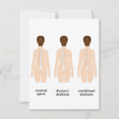 Carte De Correspondance Déformité de la colonne vertébrale (Devant)