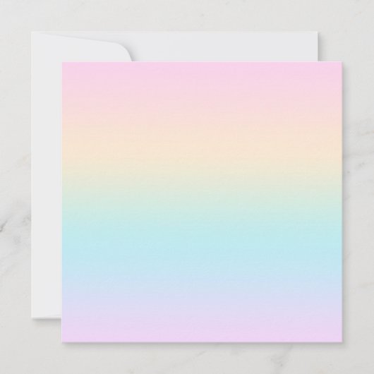 Carte De Correspondance dégradé de couleur pastel (Devant)