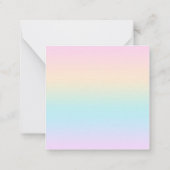 Carte De Correspondance dégradé de couleur pastel (Dos)