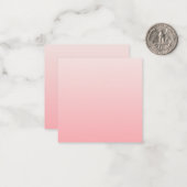 Carte De Correspondance dégradé rose doux (Devant/Arrière en situation)