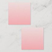 Carte De Correspondance dégradé rose doux (Devant / Derrière)