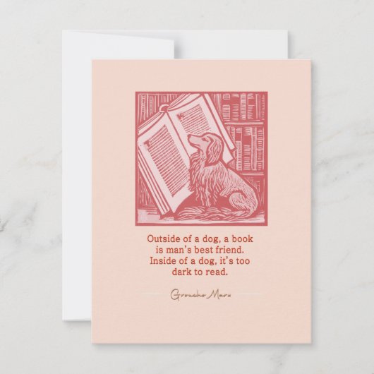 Carte De Correspondance Dehors d'un chien (Devant)