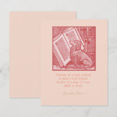 Carte De Correspondance Dehors d'un chien (Devant / Derrière)