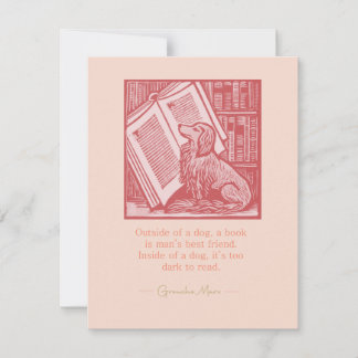 Carte De Correspondance Dehors d'un chien