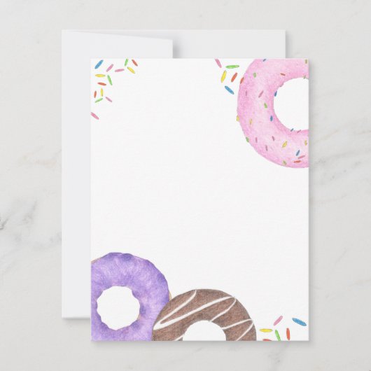 Carte De Correspondance Delicious Donuts Note Card (Devant)