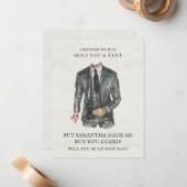 Carte De Correspondance Demande de proposition de fabricant d'aquarelle mo (Devant/Arrière en situation)