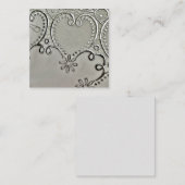Carte De Correspondance Dentelle gris (Devant / Derrière)