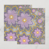 Carte De Correspondance Design floral 10 (Devant / Derrière)