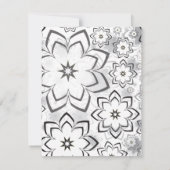 Carte De Correspondance Design floral 11 (Dos)