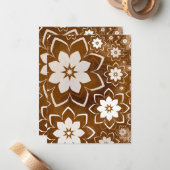 Carte De Correspondance Design floral 13 (Devant/Arrière en situation)