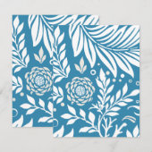 Carte De Correspondance Design floral 20 (Devant / Derrière)