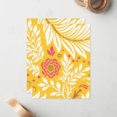 Carte De Correspondance Design floral 24 (Devant/Arrière en situation)