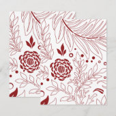 Carte De Correspondance Design floral 28 (Devant / Derrière)