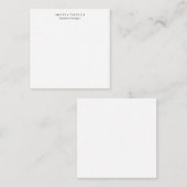 Carte De Correspondance Design minimaliste créatif unique moderne (Devant / Derrière)