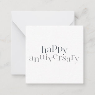 Carte De Correspondance Design moderne, élégant, chic Happy Anniversaire