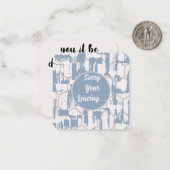 Carte De Correspondance Désolé de votre départ (Devant/Arrière en situation)