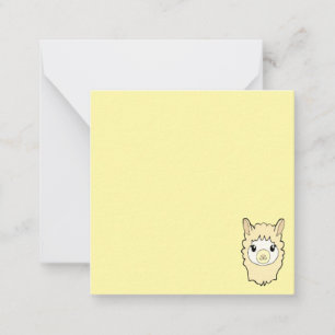 Carte De Correspondance Dessin de lama mignon