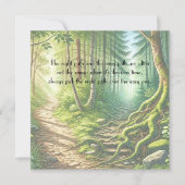 Carte De Correspondance Deux chemins et devis (Devant)