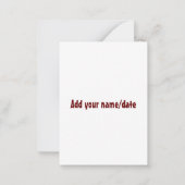 Carte De Correspondance devinez le jeu de la mariée robe nuptiale (Dos)