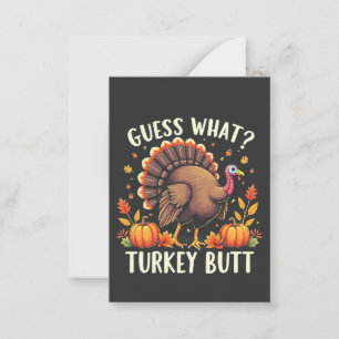 Carte De Correspondance Devinez Quoi ? Turquie Mais Thanksgiving Drôle