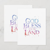 Carte De Correspondance Dieu bénisse notre terre (Devant / Derrière)
