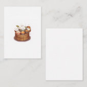 Carte De Correspondance Dim sum, thème nourriture (Devant / Derrière)