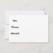 Carte De Correspondance Dîner, plat de nouilles avec sauce tomate (Dos)