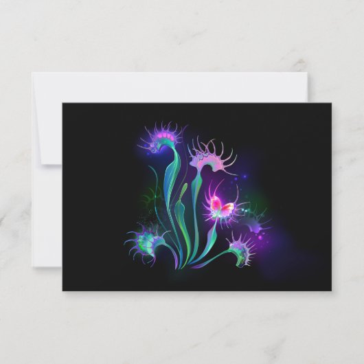 Carte De Correspondance Dionaea attrape-mouche lumineuse (Devant)