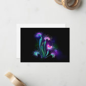 Carte De Correspondance Dionaea attrape-mouche lumineuse (Devant/Arrière en situation)