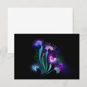 Carte De Correspondance Dionaea attrape-mouche lumineuse (Devant / Derrière)